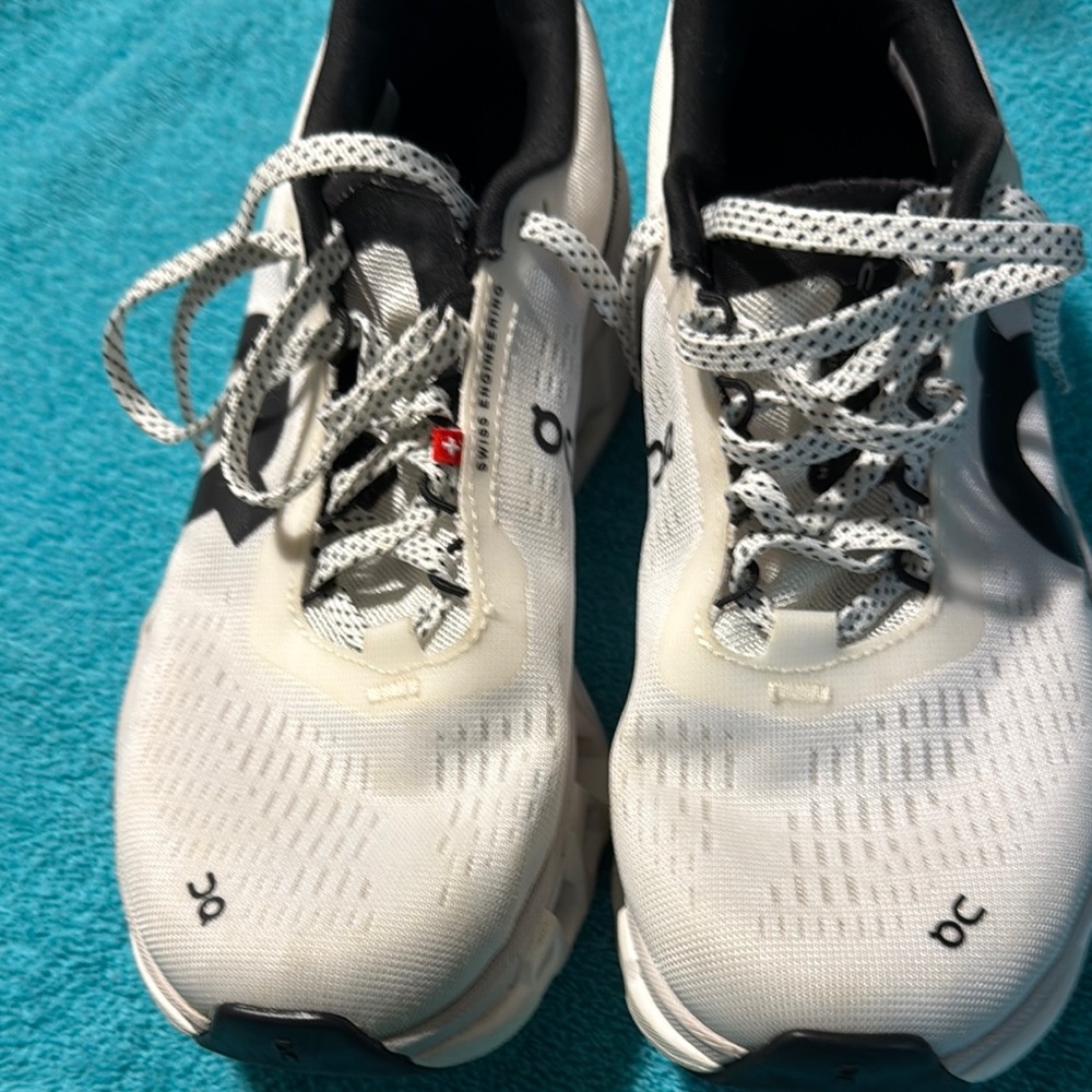 White and Black Athletic Shoes